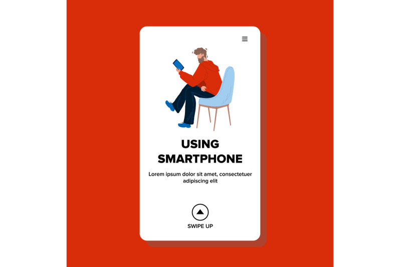 man-using-smartphone-electronic-gadget-vector