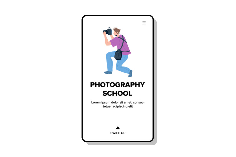 photography-school-student-making-photo-vector