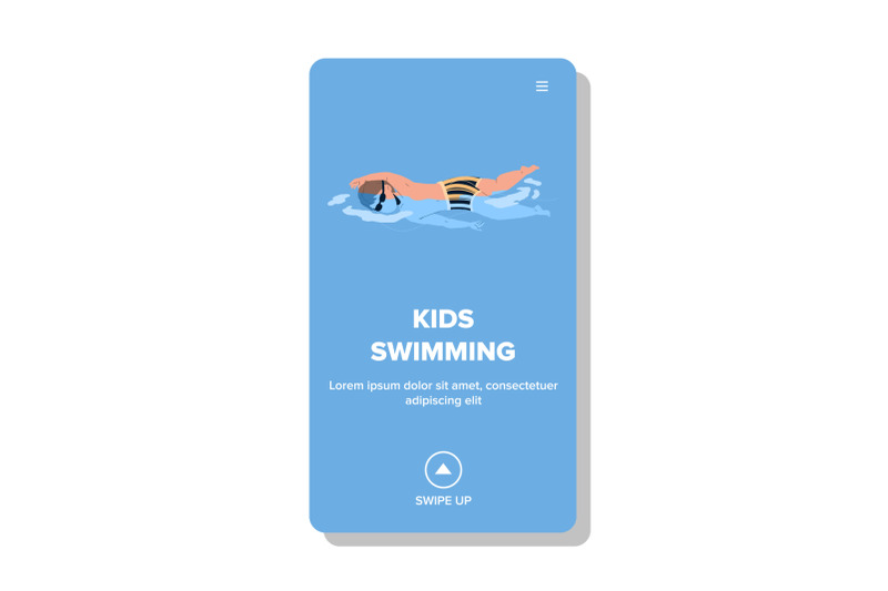 kids-swimming-and-exercising-in-waterpool-vector