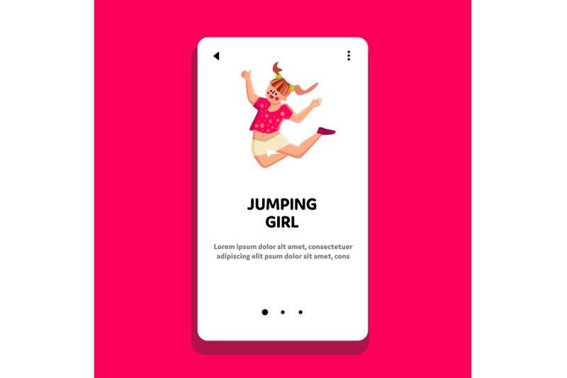 jumping-girl-in-air-and-celebrate-victory-vector