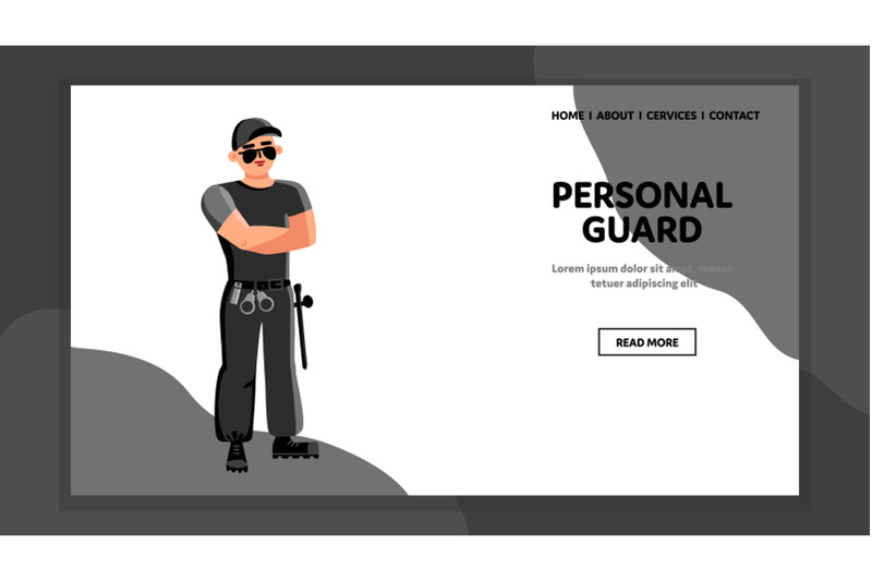 personal-guard-life-protection-service-vector