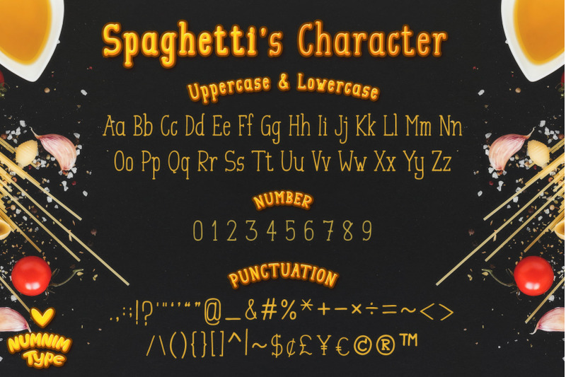 spaghetti-handwritten-font