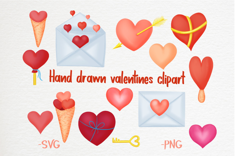 hand-drawn-valentines-clipart-bundle