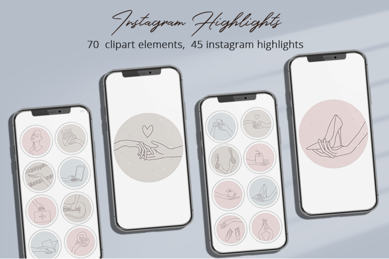 instagram-highlights-illustration-set