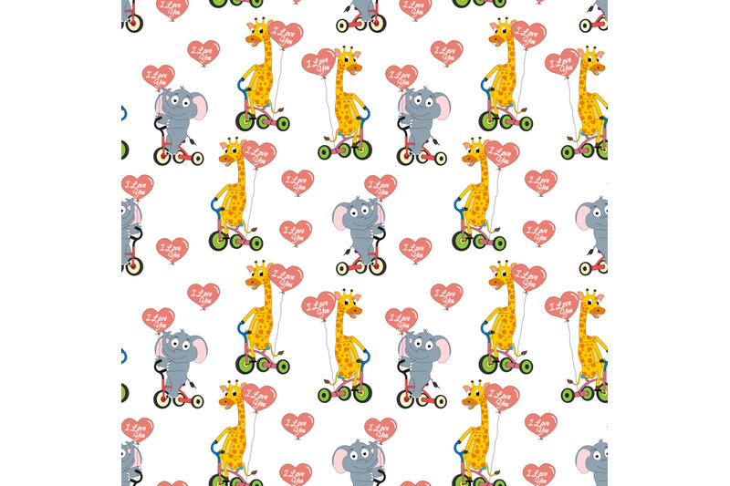 cute-elephant-and-giraffe-pattern