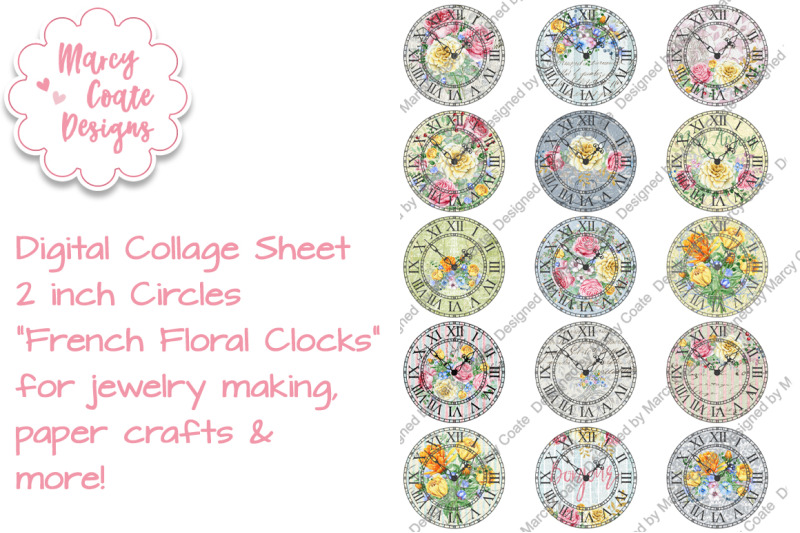 2-inch-circle-digital-sheet-french-floral-clocks