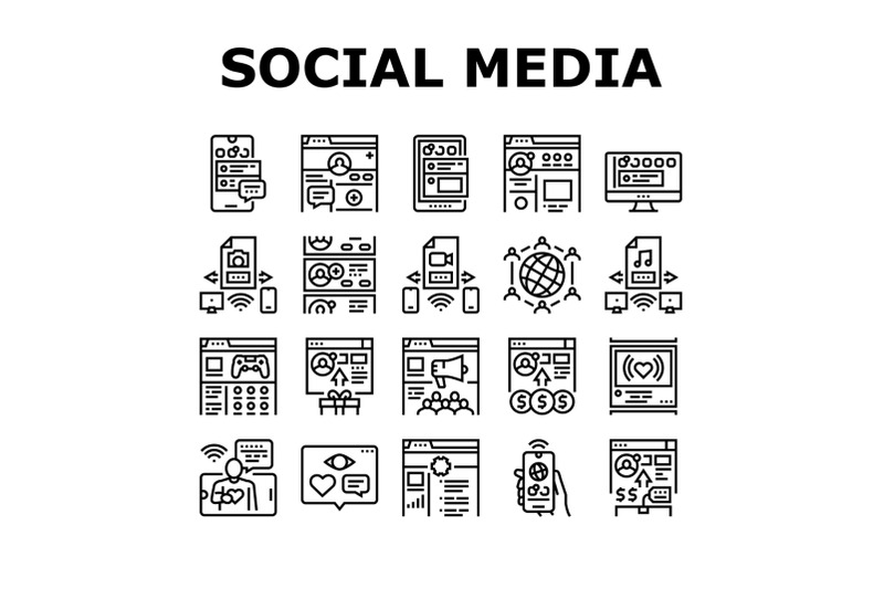 internet-social-media-collection-icons-set-vector