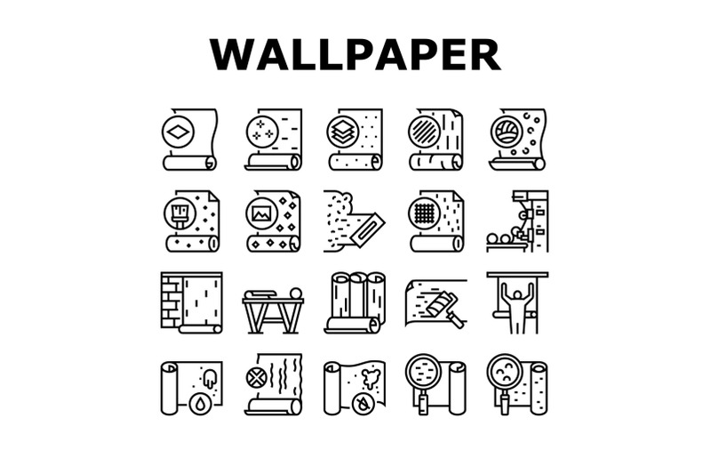 wallpaper-interior-collection-icons-set-vector