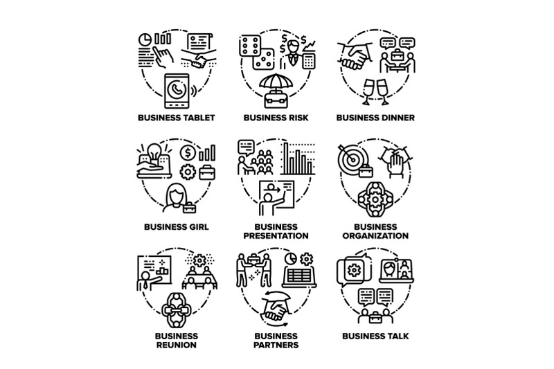 business-work-set-icons-vector-black-illustration