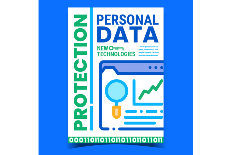 personal-data-protection-promotion-banner-vector