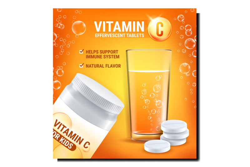 vitamin-for-kids-creative-promo-banner-vector