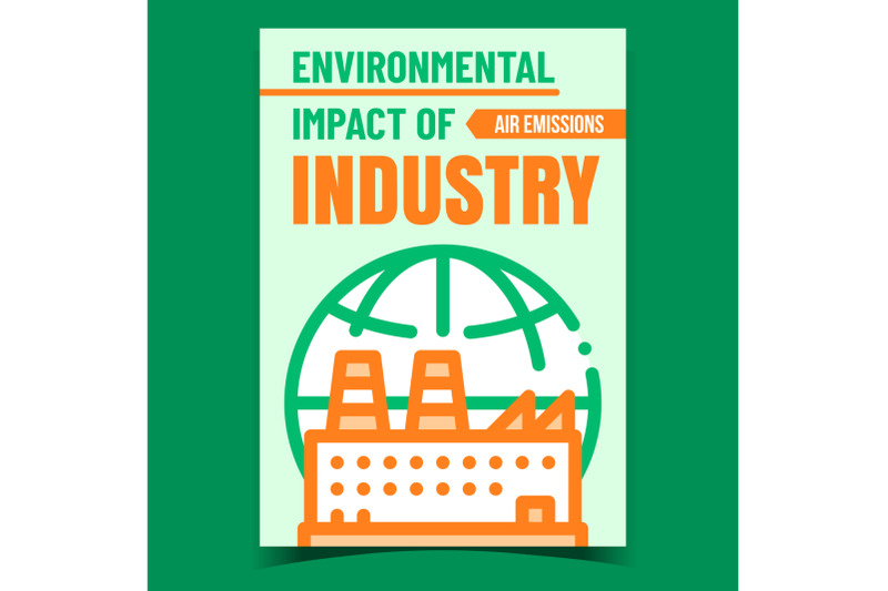 environmental-impact-of-industry-poster-vector