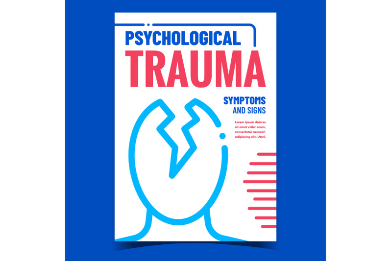 psychological-trauma-promotional-banner-vector