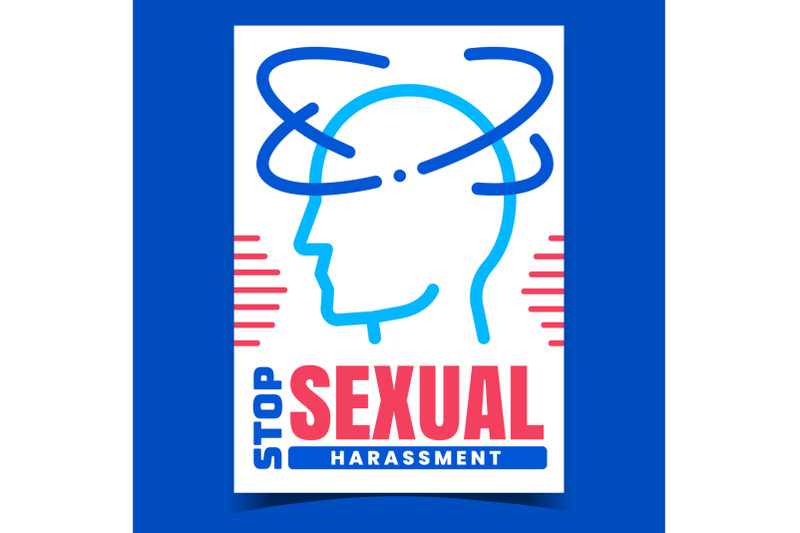 stop-sexual-harassment-promotion-poster-vector