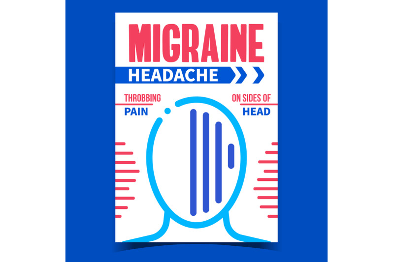 migraine-headache-creative-promotion-banner-vector