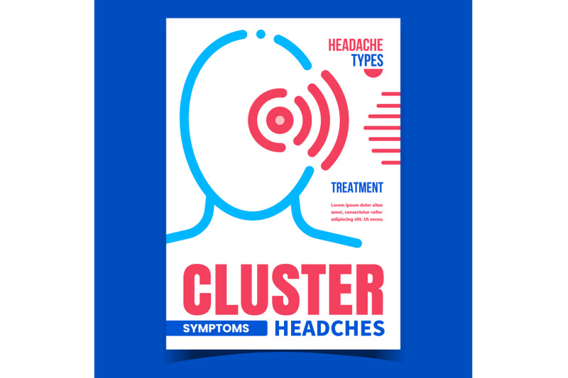 cluster-headaches-creative-promo-banner-vector