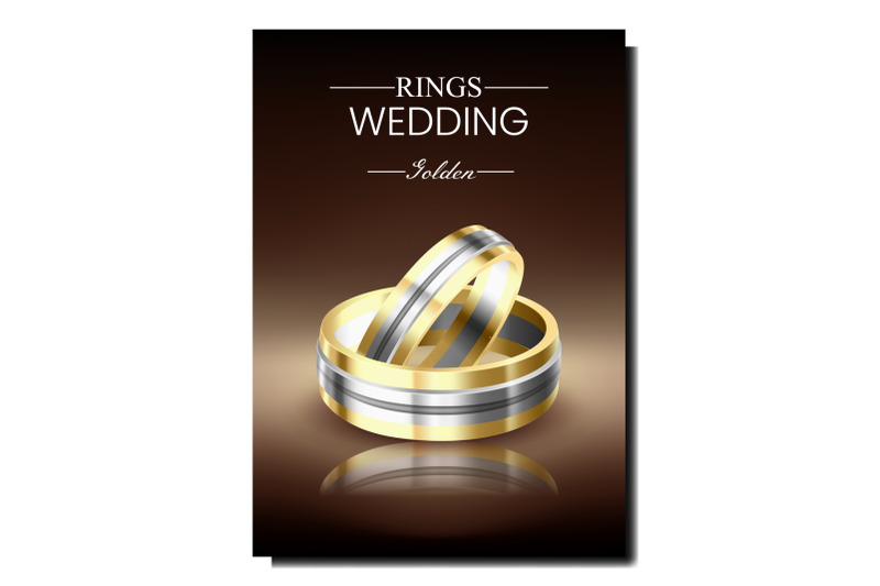 wedding-rings-creative-promotional-banner-vector