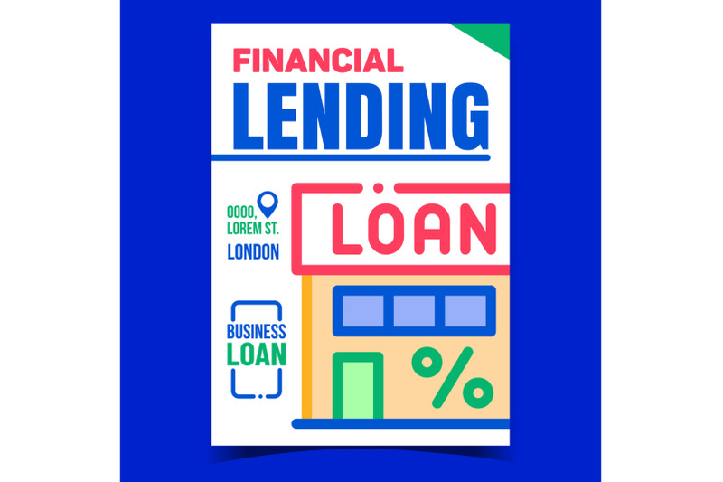 financial-lending-office-promotion-poster-vector
