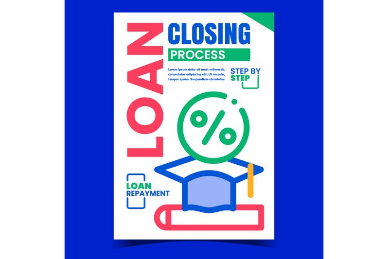 loan-closing-process-promotional-banner-vector