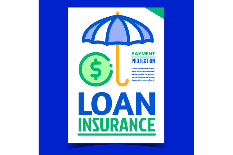 loan-insurance-creative-promotion-poster-vector