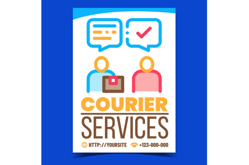 courier-services-creative-promotion-banner-vector