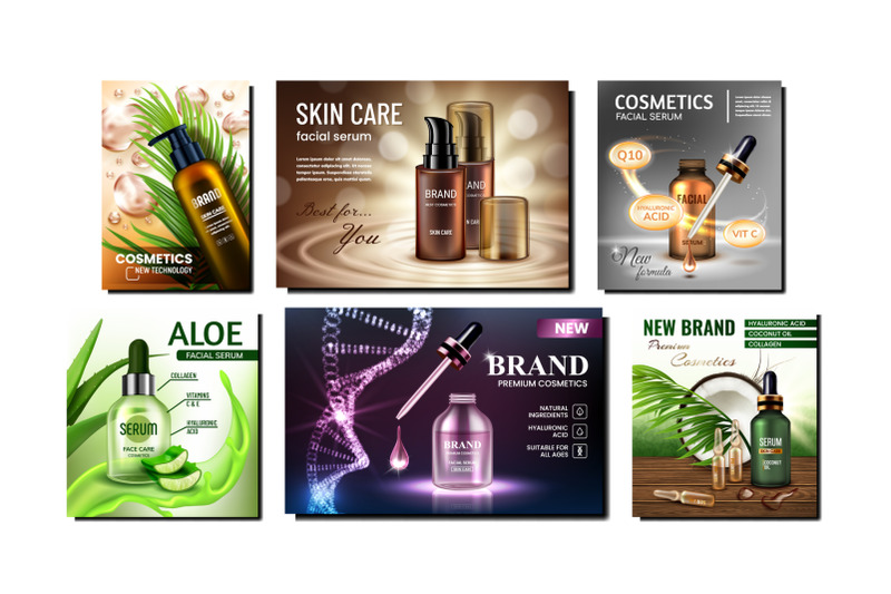 cosmetics-creative-promotional-posters-set-vector