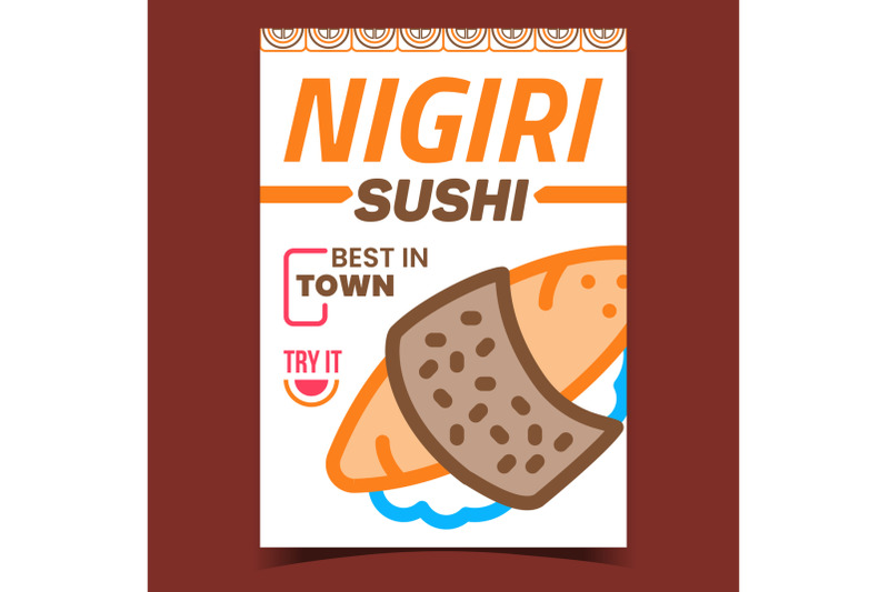 nigiri-sushi-creative-promotional-banner-vector