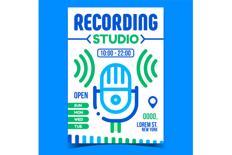 recording-studio-creative-promotion-banner-vector