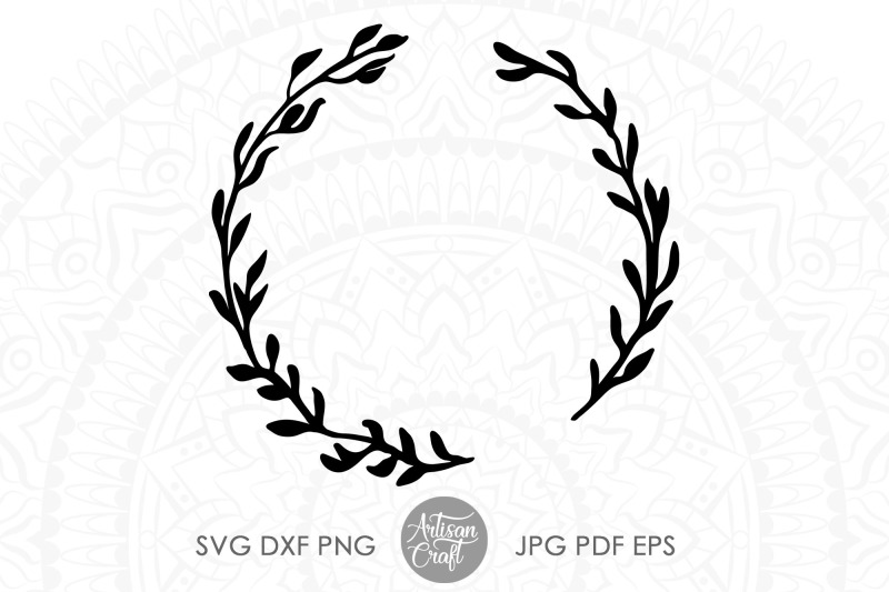 Download Wreath svg, Laurel wreath, monogram wreath, circle wreath ...