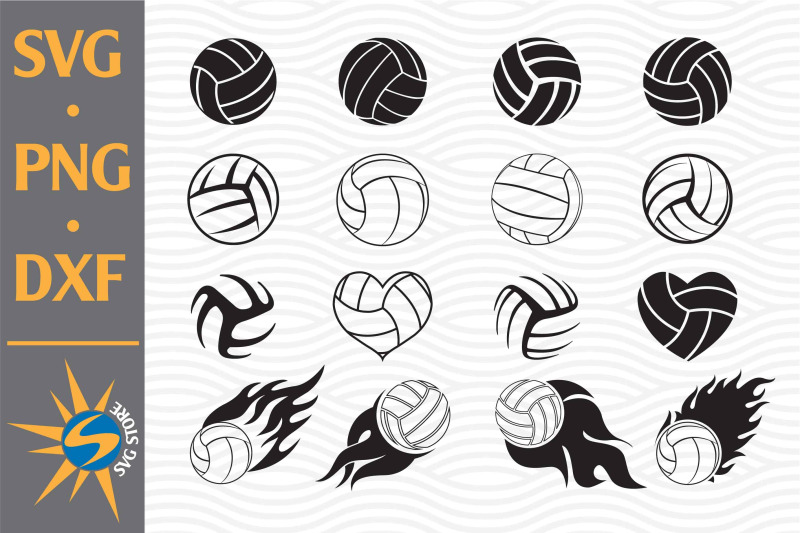 Volleyball SVG, PNG, DXF Digital Files Include By SVGStoreShop ...