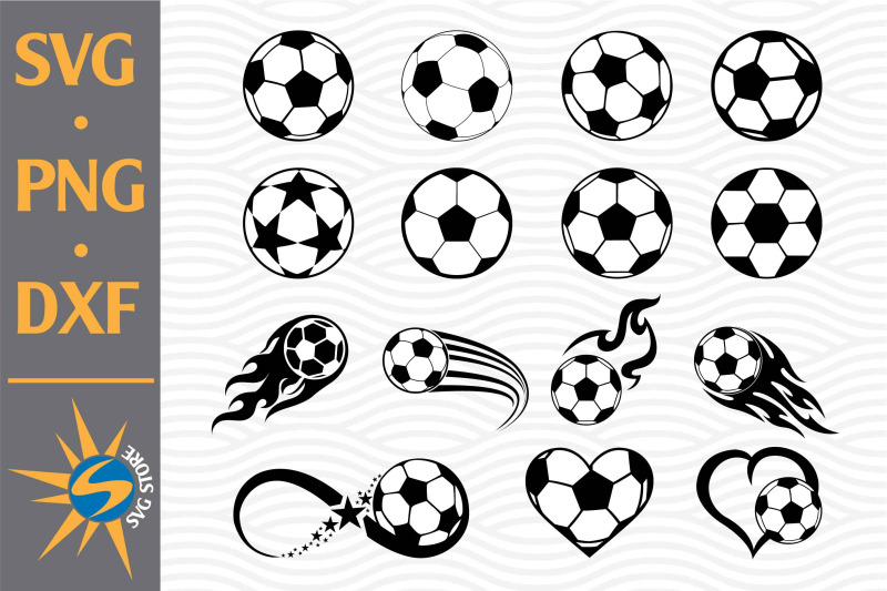 Soccer SVG, PNG, DXF Digital Files Include Easy Edited