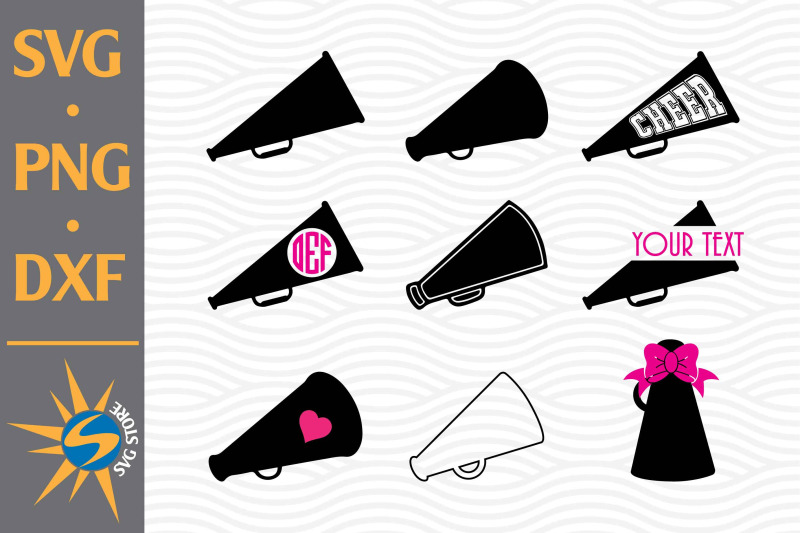 megaphone-svg-png-dxf-digital-files-include