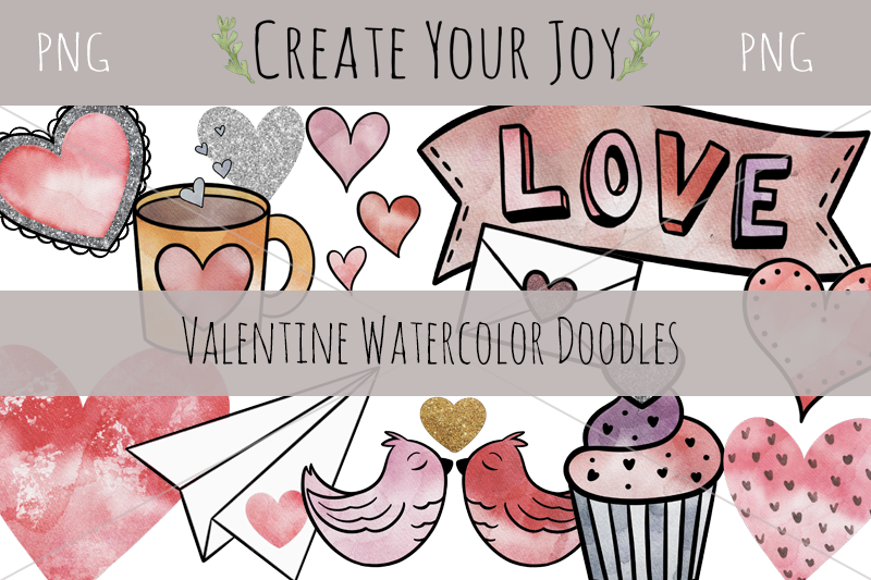 valentine-watercolor-doodle-bundle-png