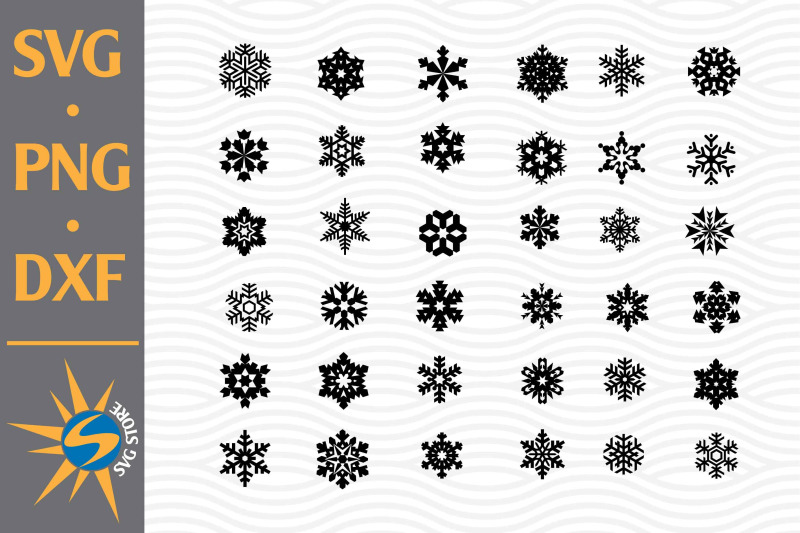 snowflake-svg-png-dxf-digital-files-include