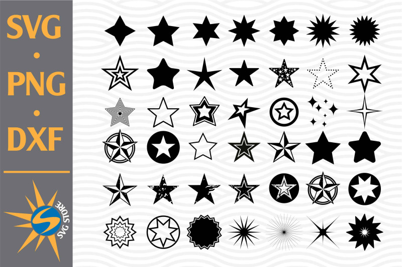 star-svg-png-dxf-digital-files-include