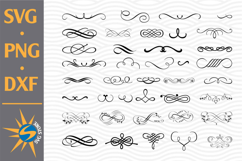 calligraphic-svg-png-dxf-digital-files-include