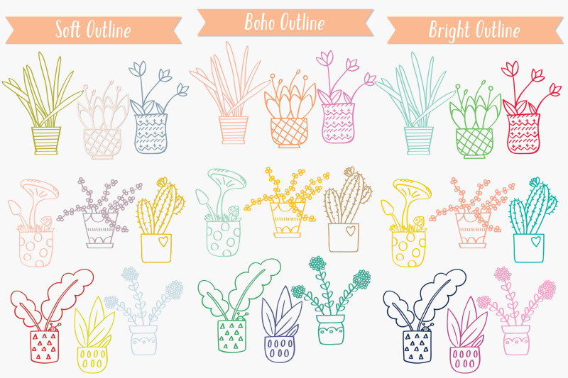 house-plants-color-hand-drawn-cactus-hanging-indoor-flower-pot