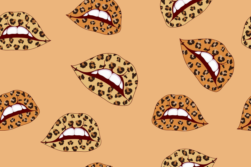 leopard-print-lips-pattern