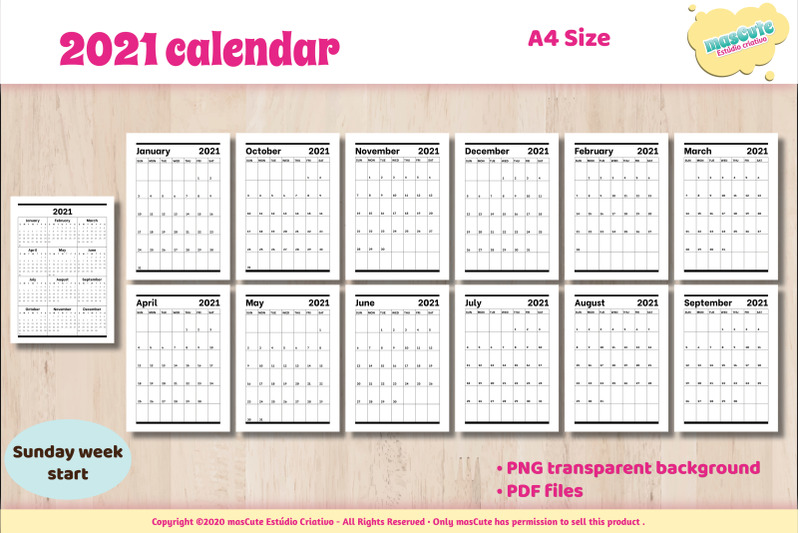 calendar-2021-a4-sunday-week-start-printable