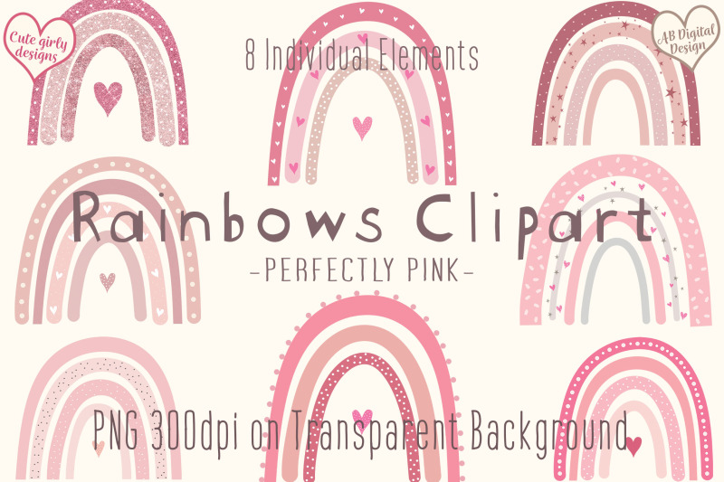 boho-rainbow-clipart-pink-baby-girl-nursery-valentines-clipart-png