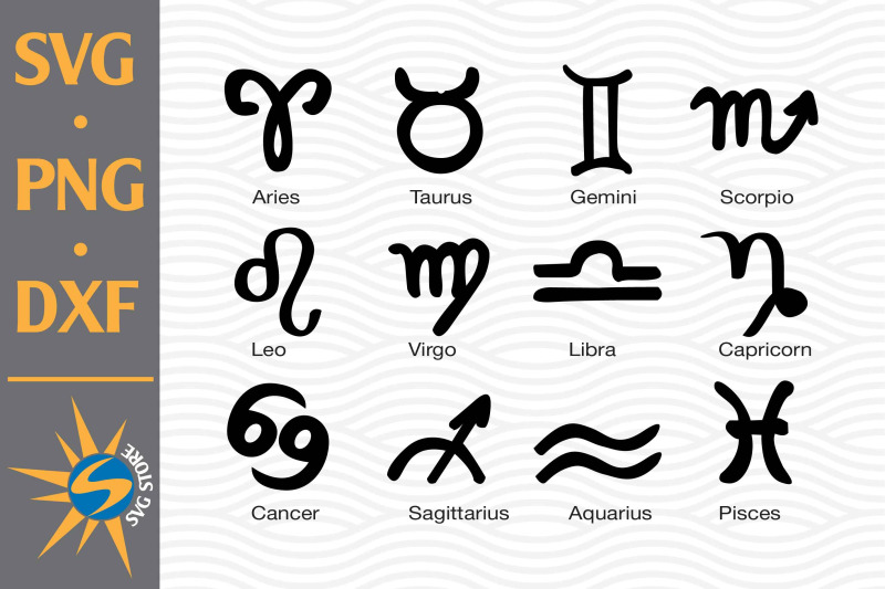zodiac-svg-png-dxf-digital-files-include