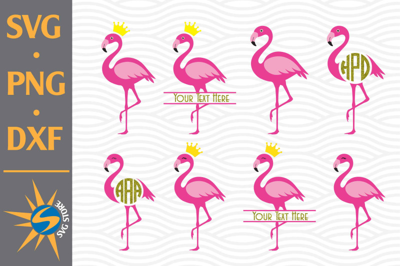 flamingo-svg-png-dxf-digital-files-include