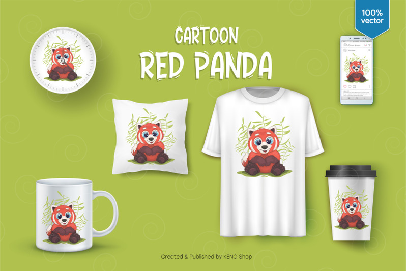 big-cartoon-red-panda