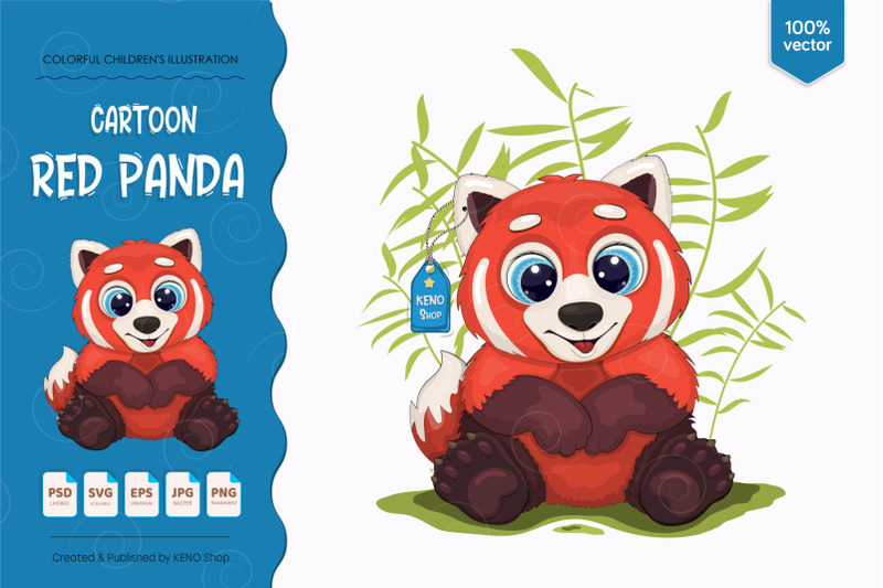 big-cartoon-red-panda