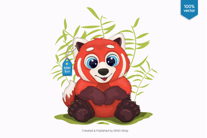 big-cartoon-red-panda