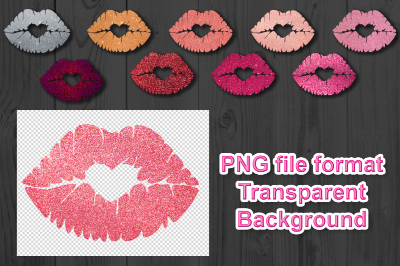 30-glittering-lips-valentine-sublimation-png-clipart-set