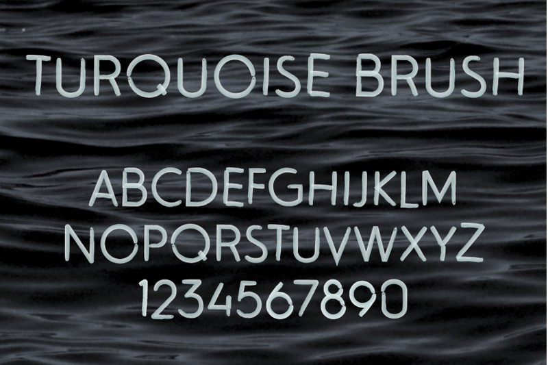 turquoise-brush-svg-font