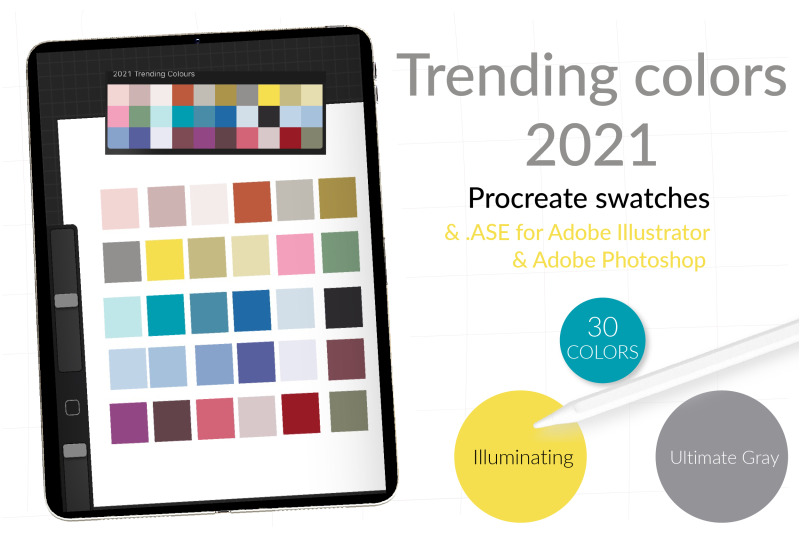 trending-colors-of-the-year-2021-color-swatches-for-procreate-digita