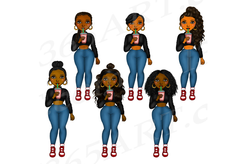 around-the-way-girls-clipart-black-woman-clipart-png