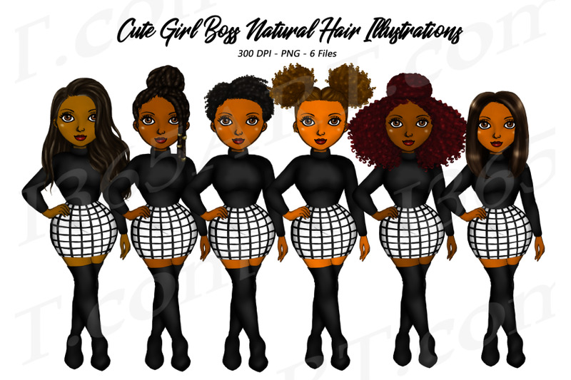 natural-hair-winter-girl-boss-black-woman-clipart-png